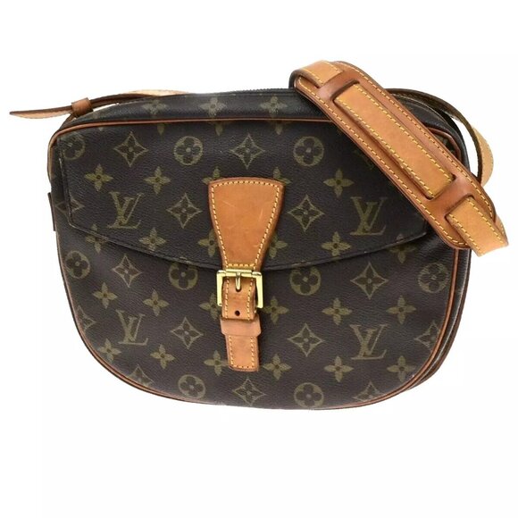 LOUIS VUITTON Jeune Fille GM Shoulder Bag Monogram Leather Brown - Picture 1 of 16